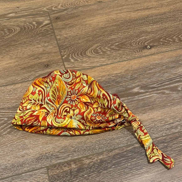 Handmade Accessories - Paisely Floral Scrub‎ Cap